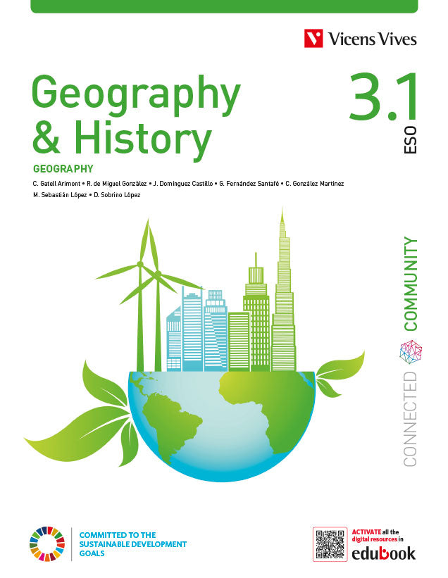 Geography & History 3 (3.1 Geography 3.2 Geography) Connected Community. Aa. Vv. (Editorial Vicens Vives) 9788468264325