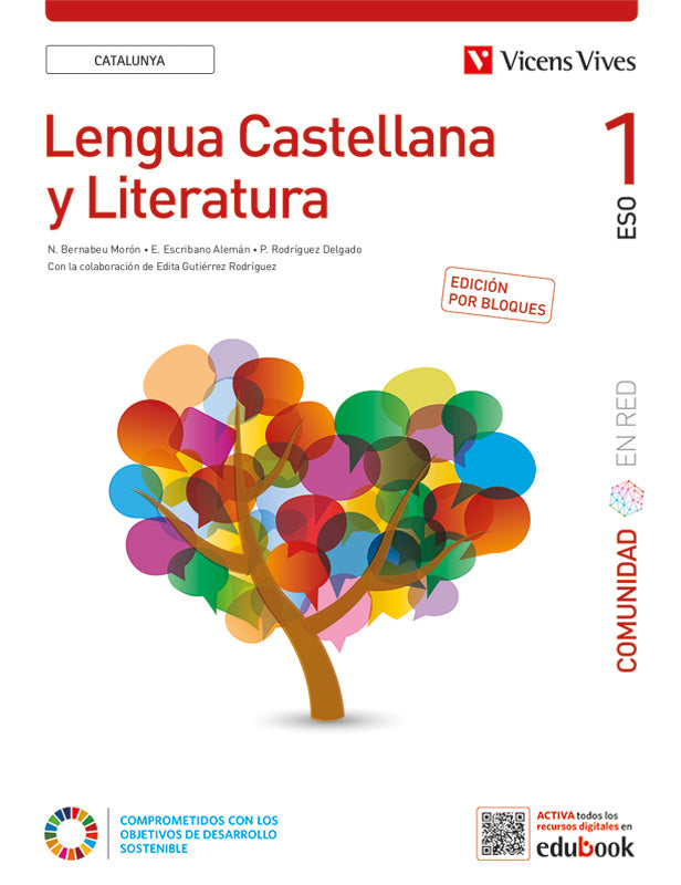 Lengua Castellana y Literatura 1. Catalunya. (Comunidad En Red). Edición por bloques. Aa. Vv. (Editorial Vicens Vives) 9788468285689