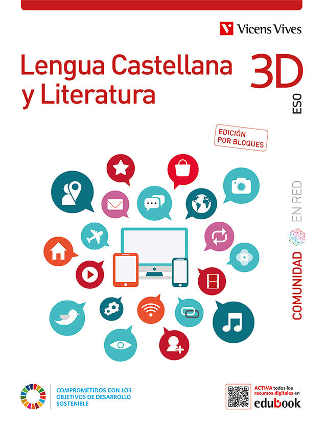 Lengua Castellana y Literatura 3D. (Comunidad en Red). Edición por bloques. Aa. Vv. (Editorial Vicens Vives) 9788468288666 Imagen principal del producto