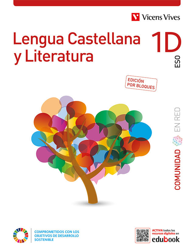 Lengua Castellana y Literatura 1D. (Comunidad En Red). Edición por bloques. Aa. Vv. (Editorial Vicens Vives) 9788468288673 Imagen principal del producto