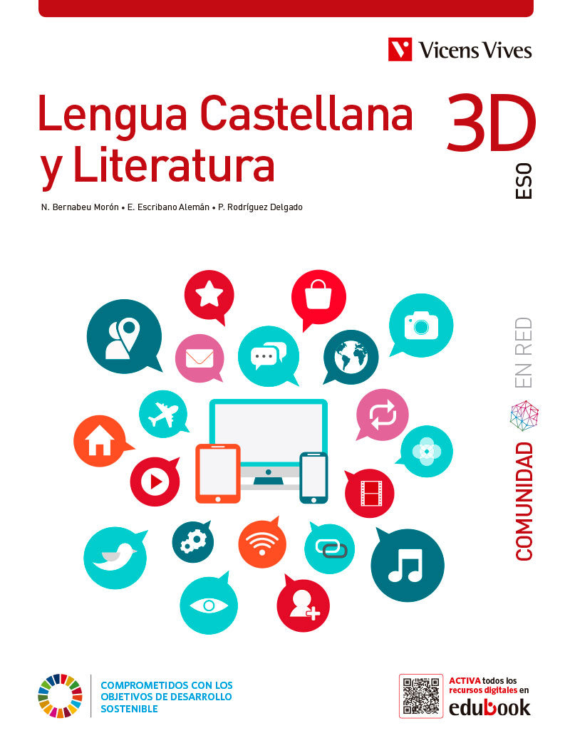 Lengua Castellana y Literatura 3D. (Comunidad en Red). Edición combinada. Aa. Vv. (Editorial Vicens Vives) 9788468288697 Imagen principal del producto