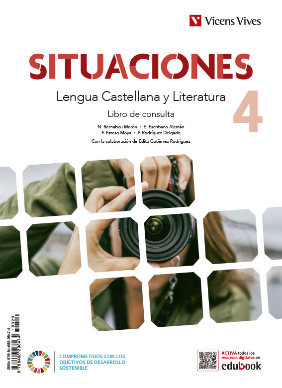 Situaciones 4. Lengua Castellana y Literatura. Libro de consulta. Aa. Vv. (Editorial Vicens Vives) 9788468299037