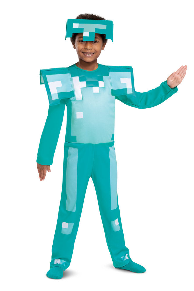 Disfraz Minecraft Armadura de Diamante Fancy T 7-8 Años Marca Disguise