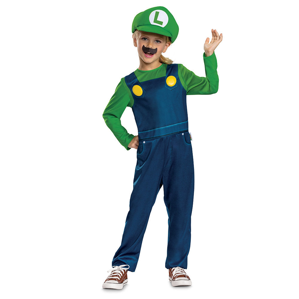 Disfraz Super Mario Luigi Elevated Fancy Dress T 7-8 Años Marca Disguise
