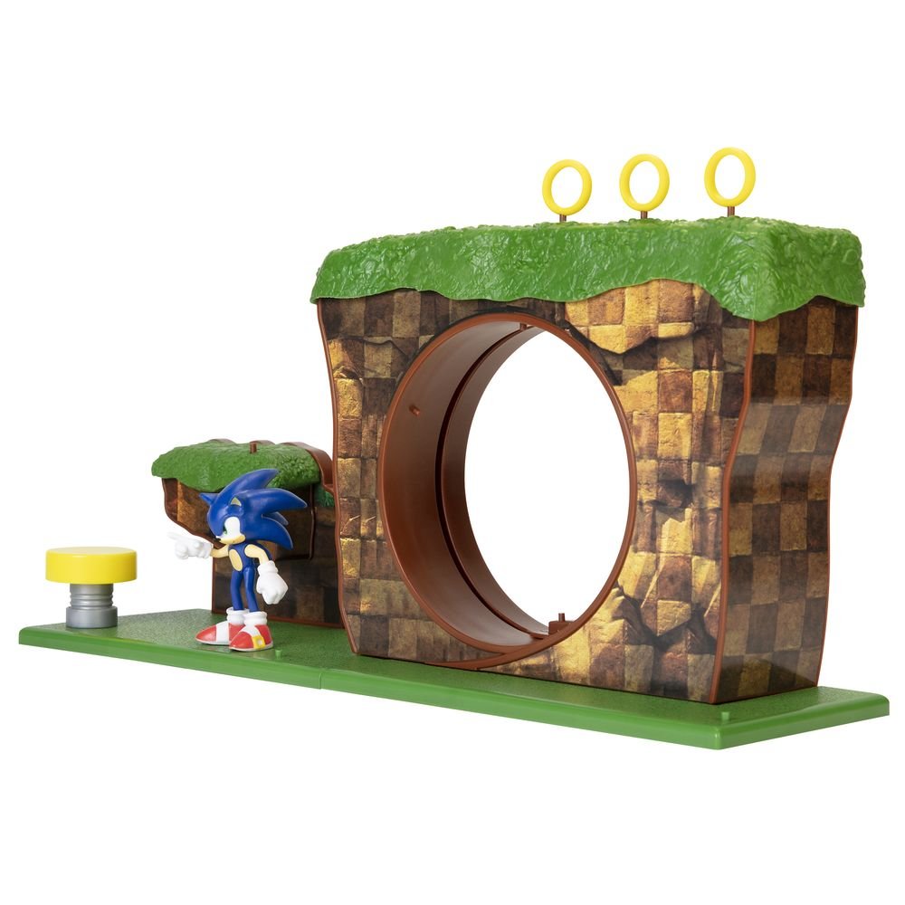 Playset Green Hill con Figura de Sonic JAKKS Pacific Imagen principal del producto