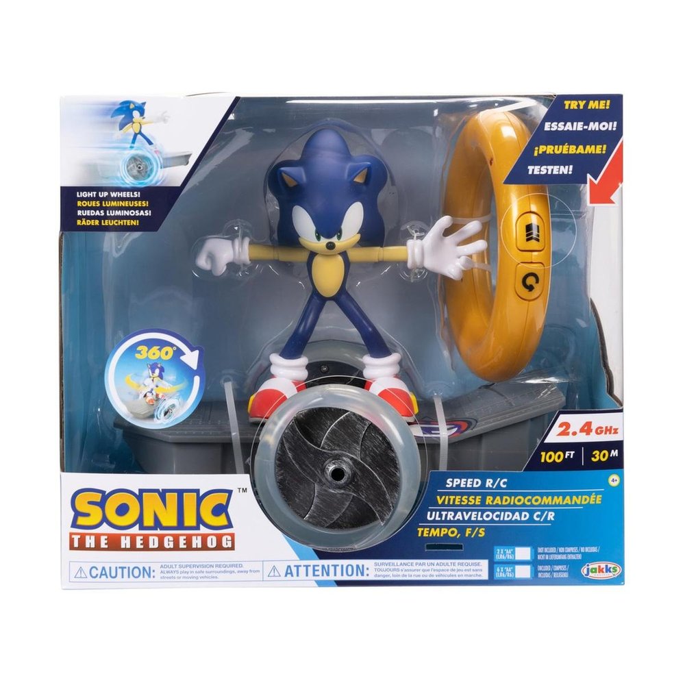 Skate Radio Control con Figura Grande de Sonic JAKKS Pacific Imagen principal del producto