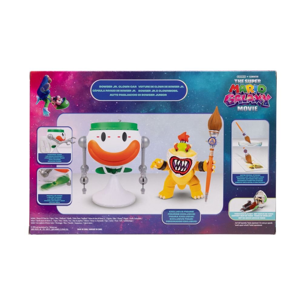 Bowser Jr. con Clown Car funcional - JAKKS PACIFIC