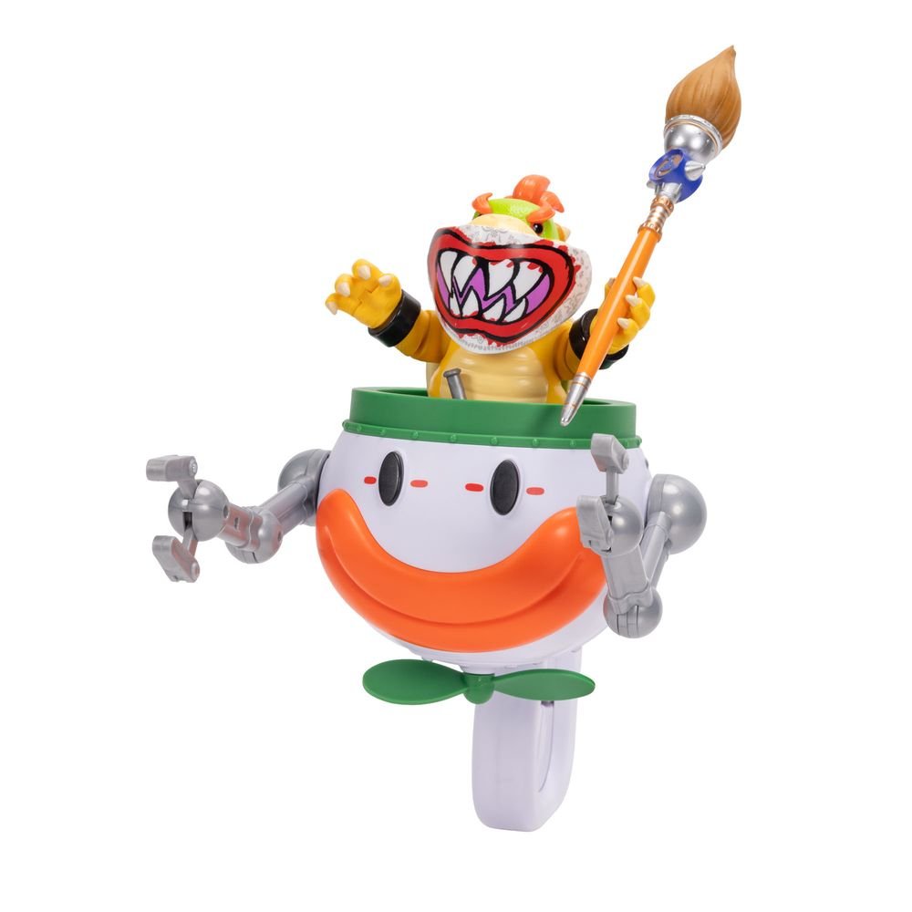 Bowser Jr. con Clown Car funcional - JAKKS PACIFIC