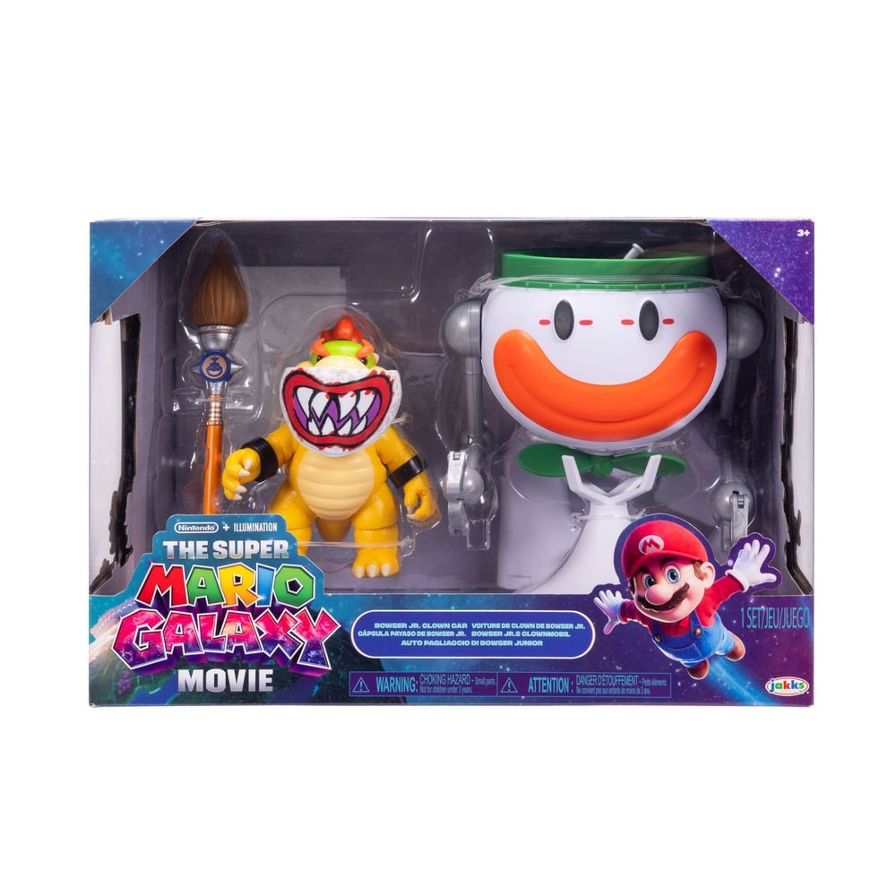 Bowser Jr. con Clown Car funcional - JAKKS PACIFIC