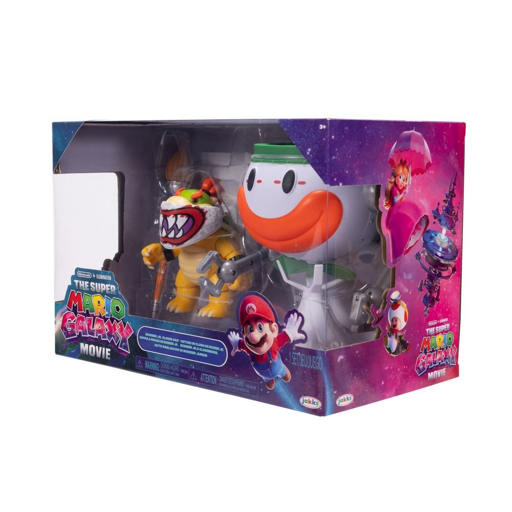 Bowser Jr. con Clown Car funcional - JAKKS PACIFIC
