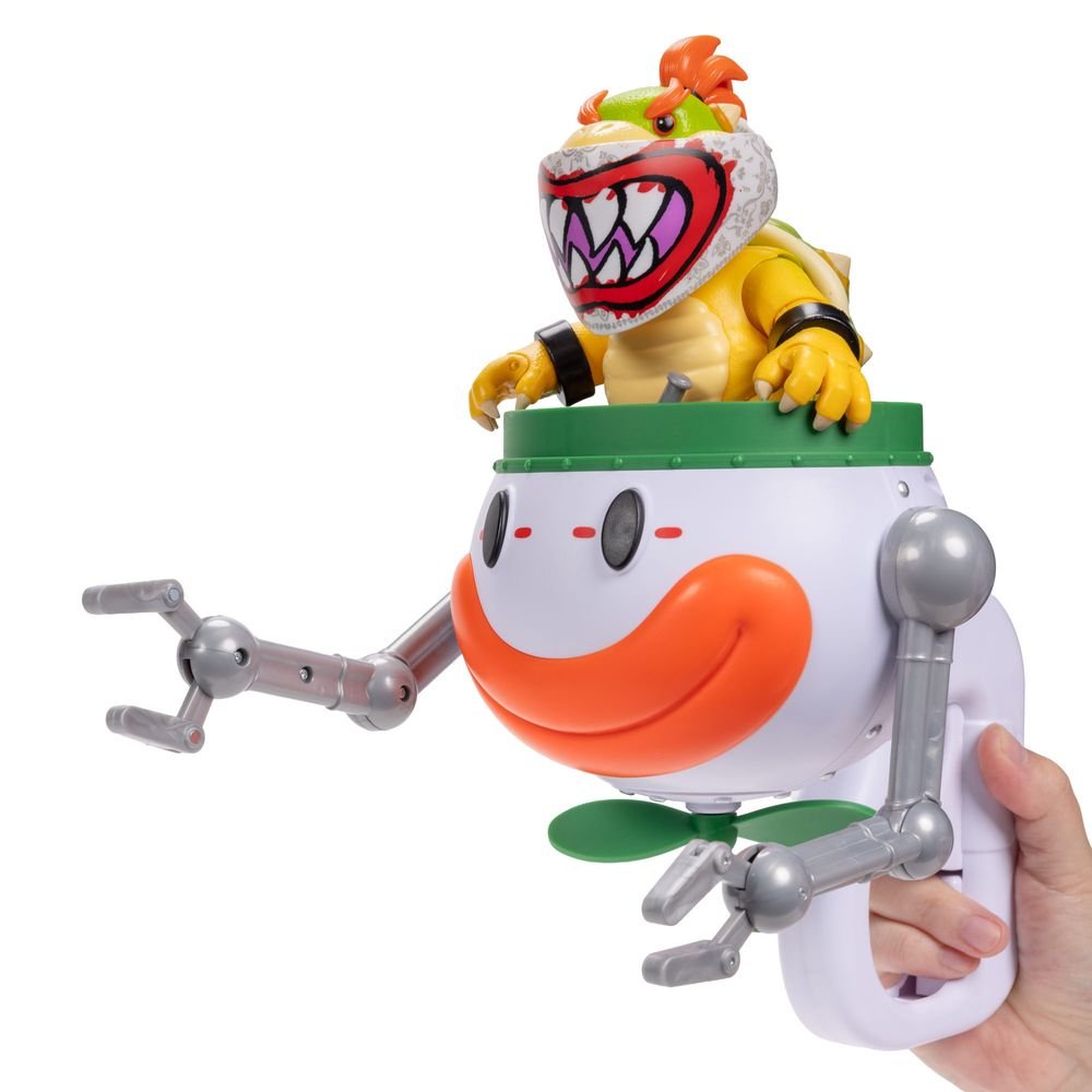 Bowser Jr. con Clown Car funcional - JAKKS PACIFIC