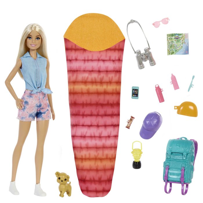 BARBIE IVAMOS DE CAMPING! MALIBU | MATTEL BARBIE | 1 UNIDAD | 194735022397