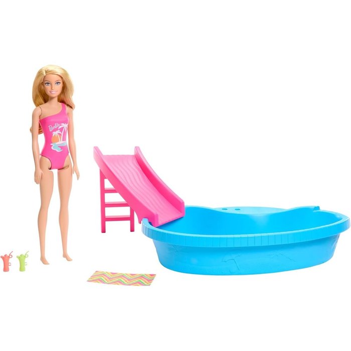 BARBIE RUBIA CON PISCINA | MATTEL BARBIE | 1 UNIDAD | 194735178285 Imagen principal del producto