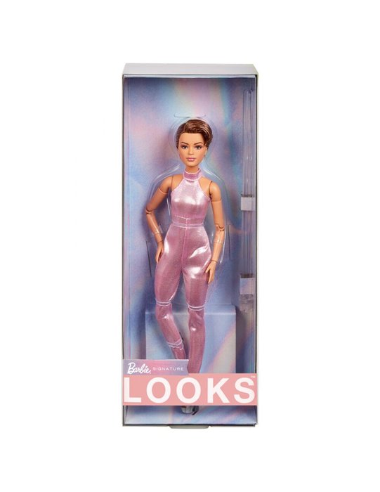 BARBIE SIGNATURE LOOKS PELO CORTO CON MONO ROSA | MATTEL BARBIE | 1 UNIDAD | 194735180608 Imagen principal del producto