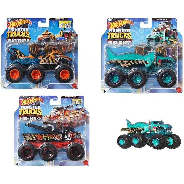 Big Rig Monster Trucks Hot Wheels a escala 1:64