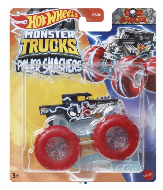 CAMION JUGUETE METALICO A ESCALA 1:64 DE POWER SMASHERS | HOT WHEELS MATTEL | 1 UNIDAD | 194735247769