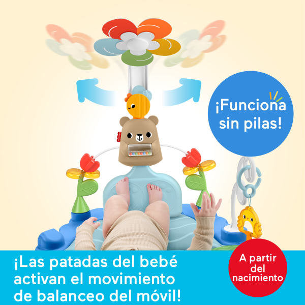 Gimnasio de actividades 3 en 1 pataditas y balanceo Fisher-Price