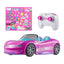 Barbie Coche Rosa Descapotable de Juguete Teledirigido Hot Wheels Mattel