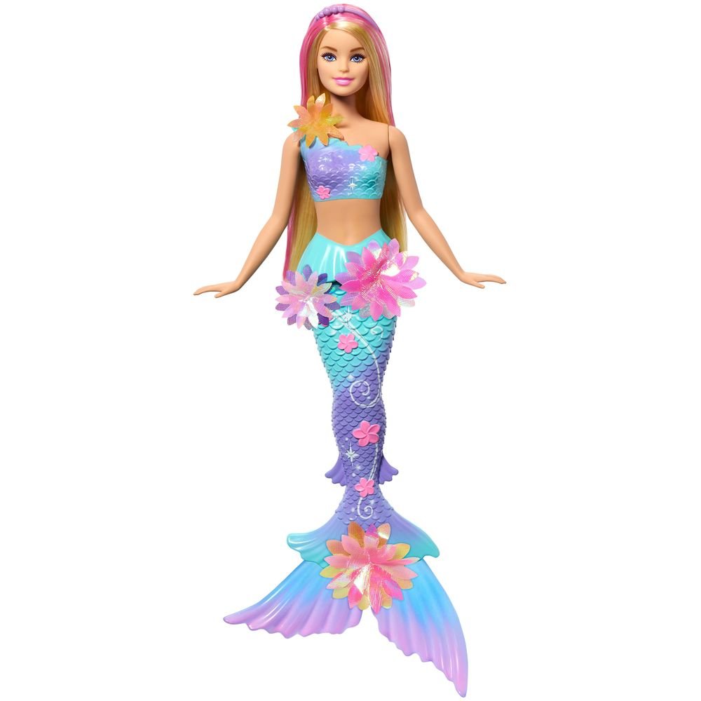 Barbie Sirena Mágica Florece Rubia Mattel Barbie