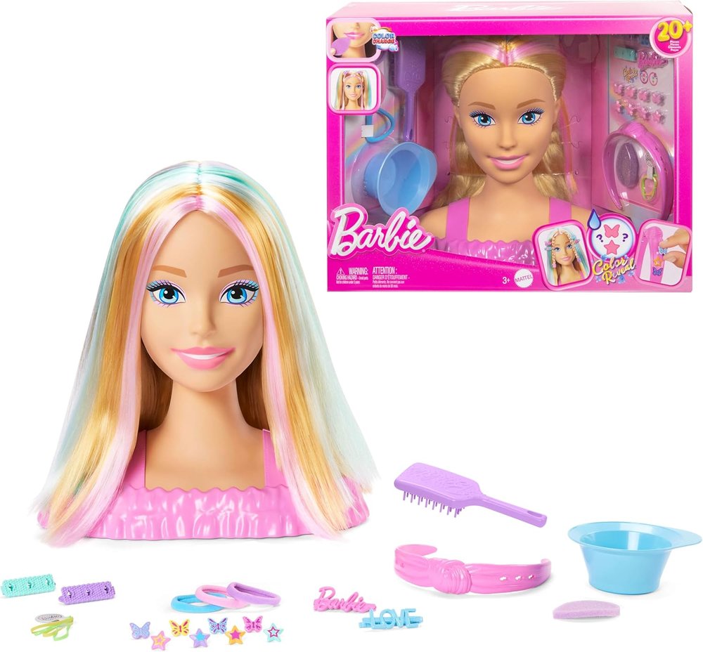 Barbie Busto Fashionista Rubia Mattel - Juguete de 14 cm Imagen principal del producto