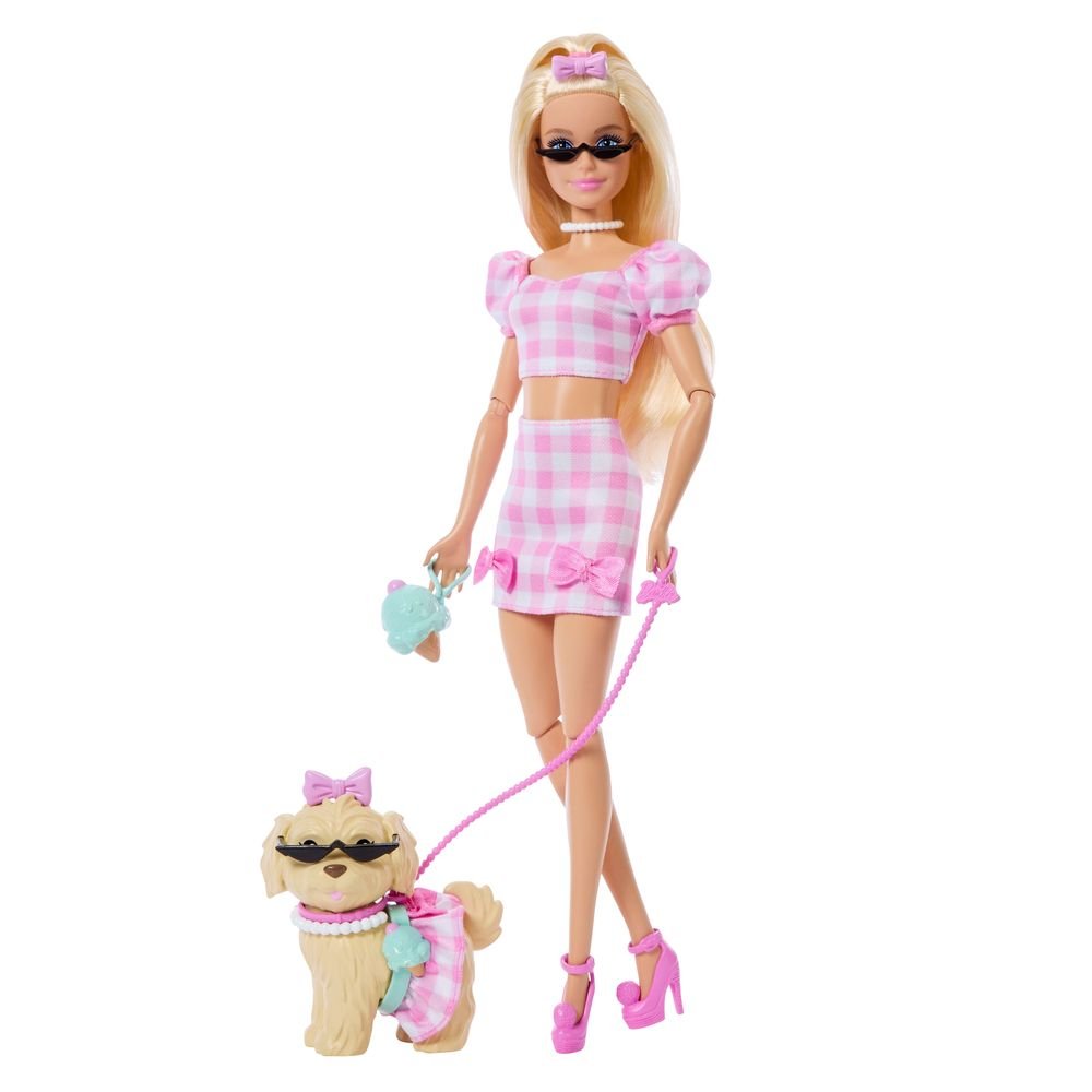 Barbie Twinning Looks Muñeca Rubia con Perro Mattel Imagen principal del producto
