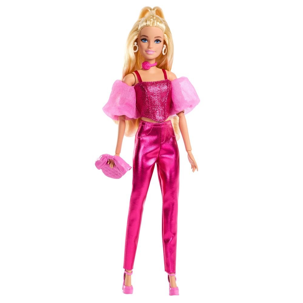 BARBIE DELUXE METALLIC MUÑECA CON CORSET ROSA | MATTEL BARBIE | 1 UNIDAD | 194735303083