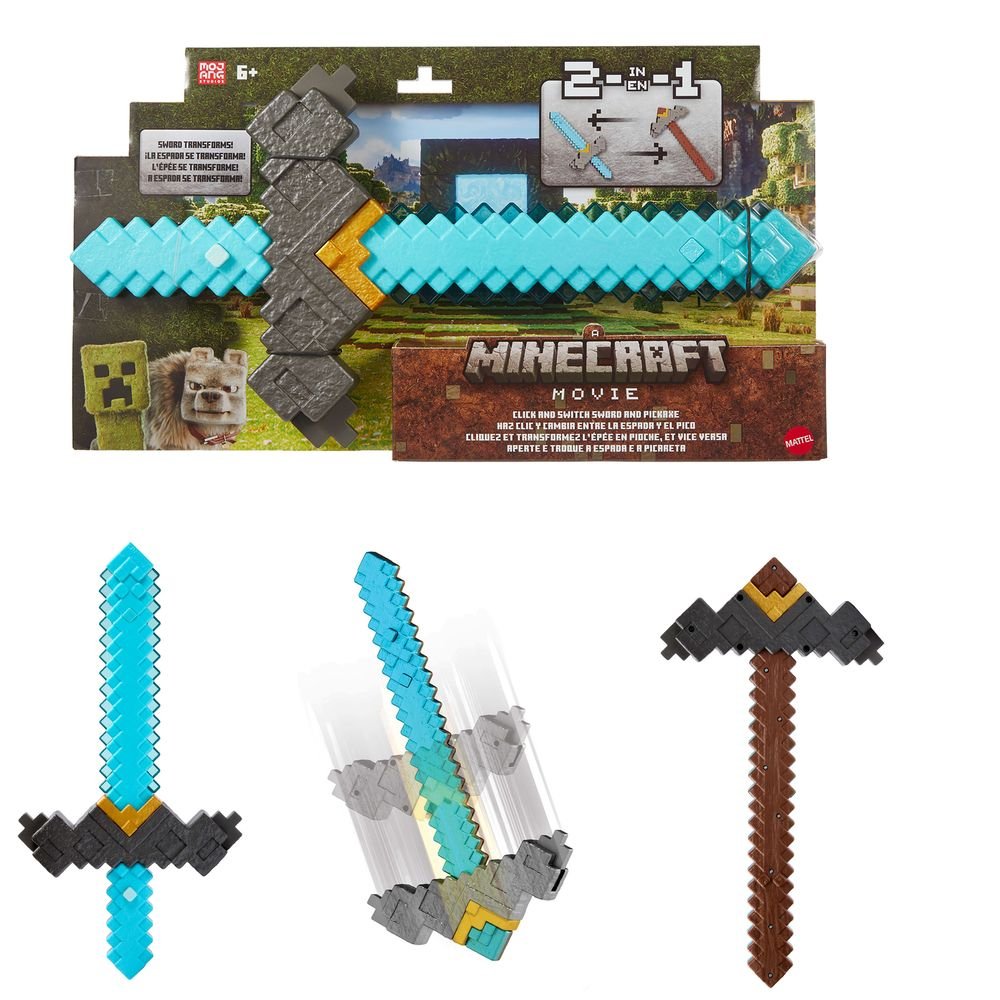 MINECRAFT LA PELICULA JUGUETE DE ROL DESTACADO | MATTEL MINECRAFT | 1 UNIDAD | 194735304431 Imagen principal del producto