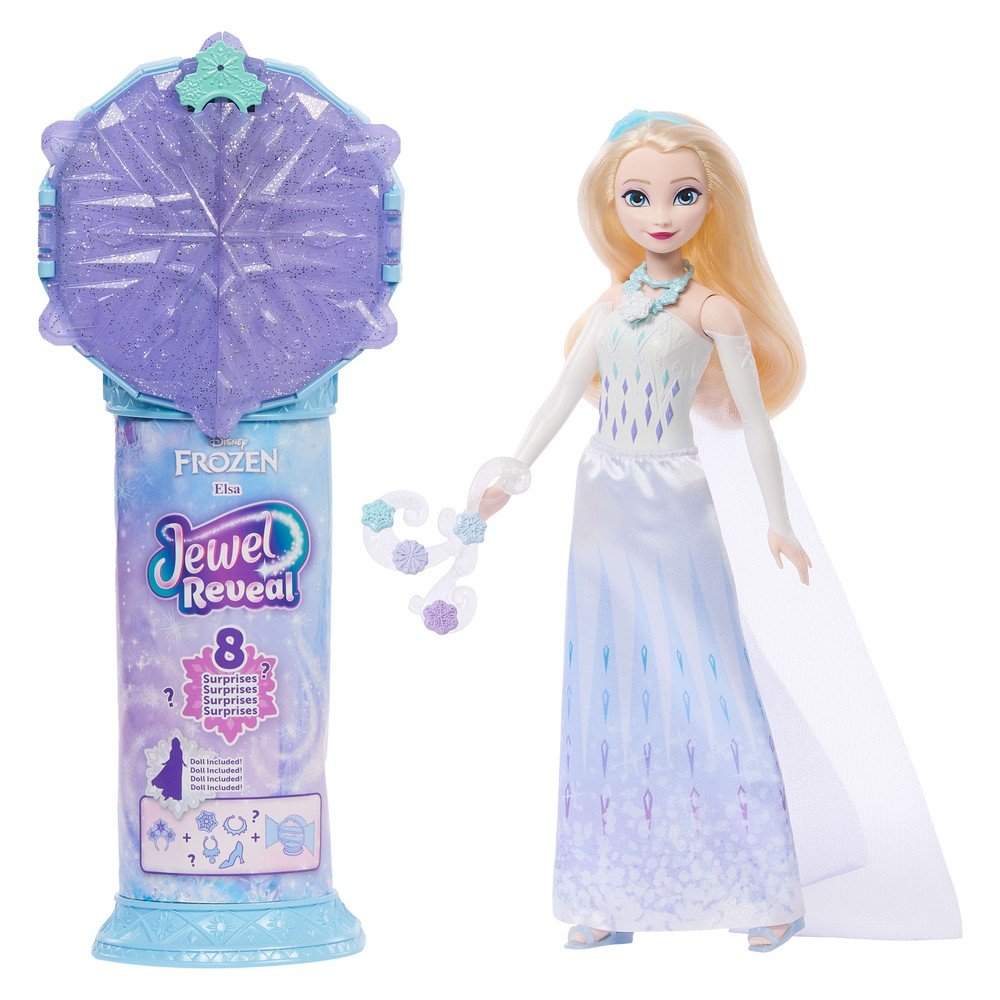 Muñeca Elsa Frozen Jewel Reveal Mattel Disney Princess Imagen principal del producto