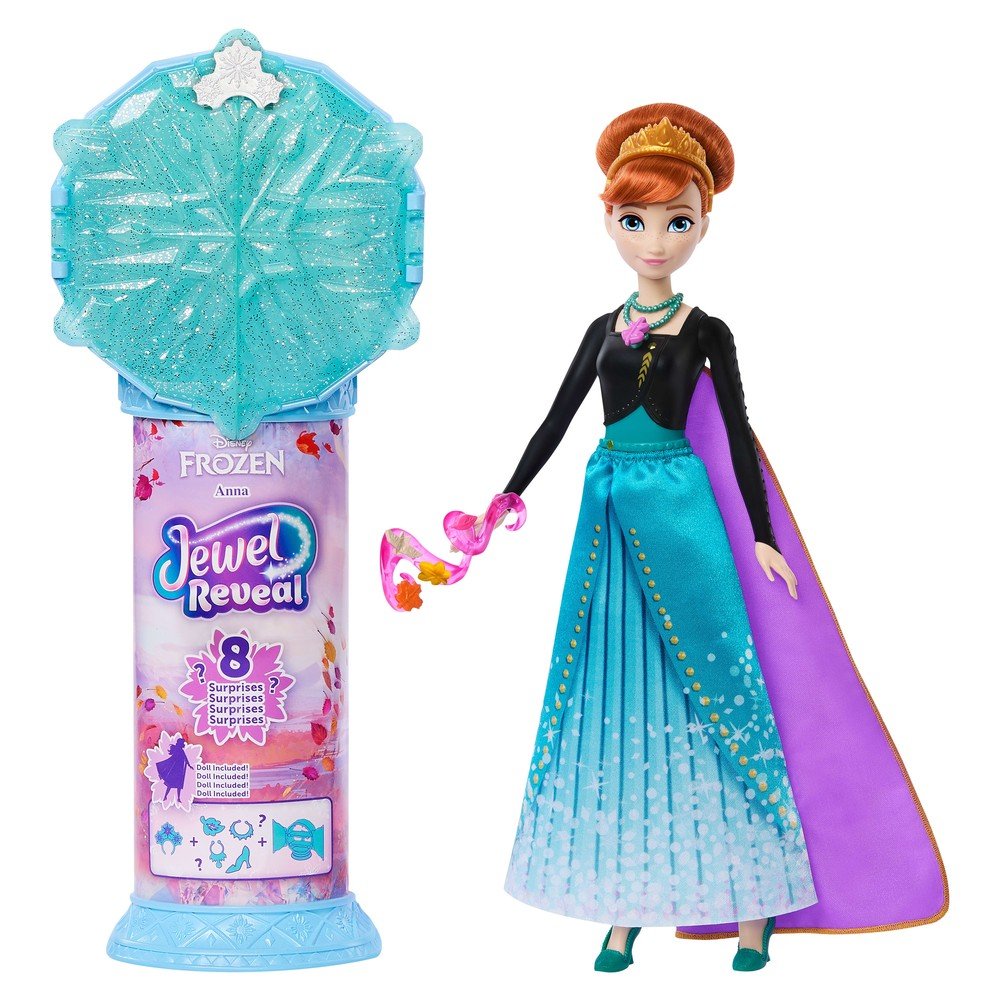 Muñeca Anna Frozen Jewel Reveal de Mattel Disney Princess Imagen principal del producto