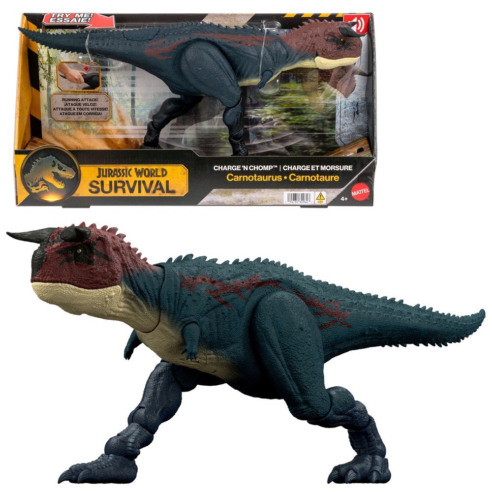 Jurassic World Charge n Chomp Carnotauro juguete Mattel Imagen principal del producto