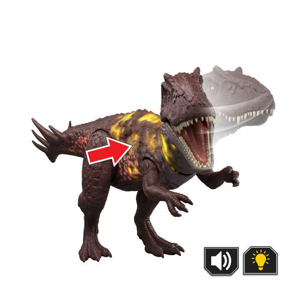 Metriacantosaurio Rugido Salvaje Jurassic World Mattel
