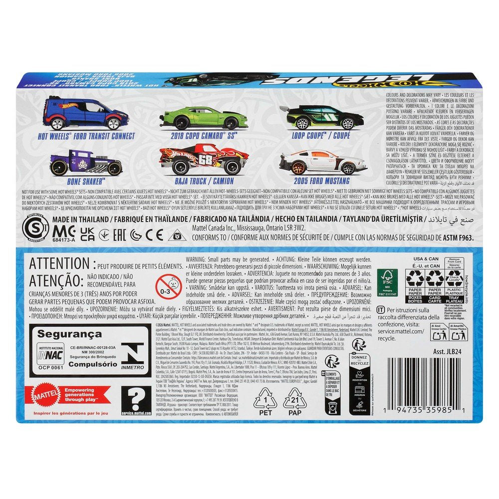 Set 6 coches Hot Wheels Legends escala 1:64