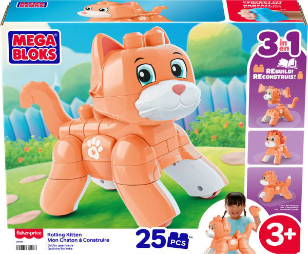 Mega Bloks Gatito que Rueda - Juguete construcción