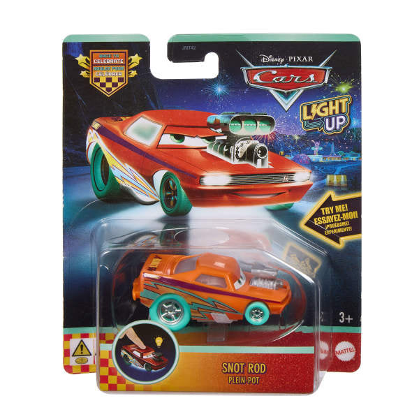 Vehículo Cars con luz Disney Pixar Mattel