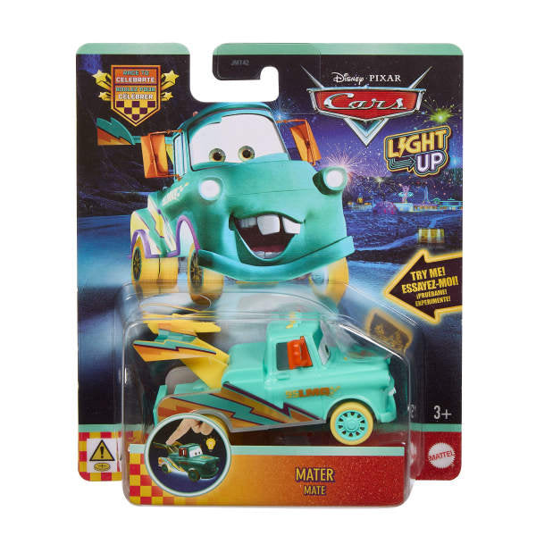 Vehículo Cars con luz Disney Pixar Mattel