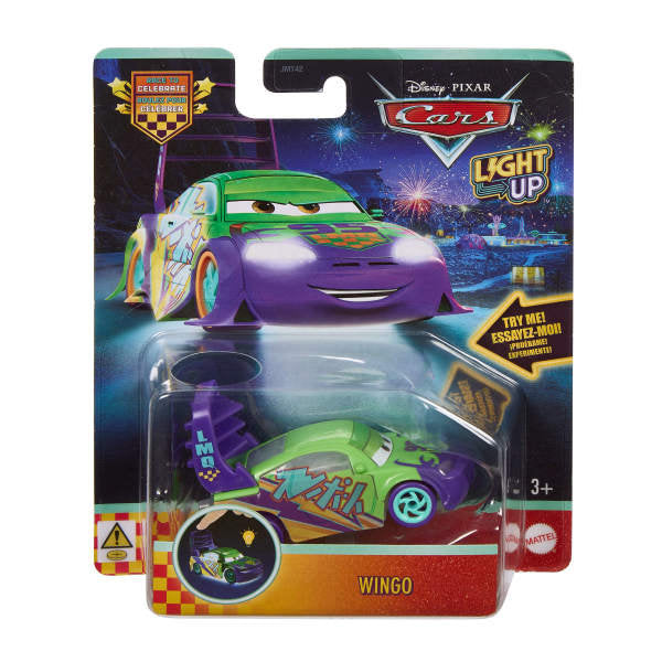 Vehículo Cars con luz Disney Pixar Mattel