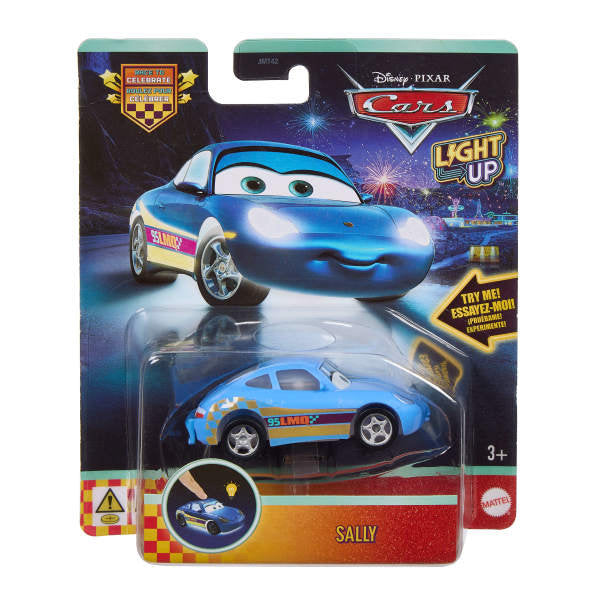 Vehículo Cars con luz Disney Pixar Mattel