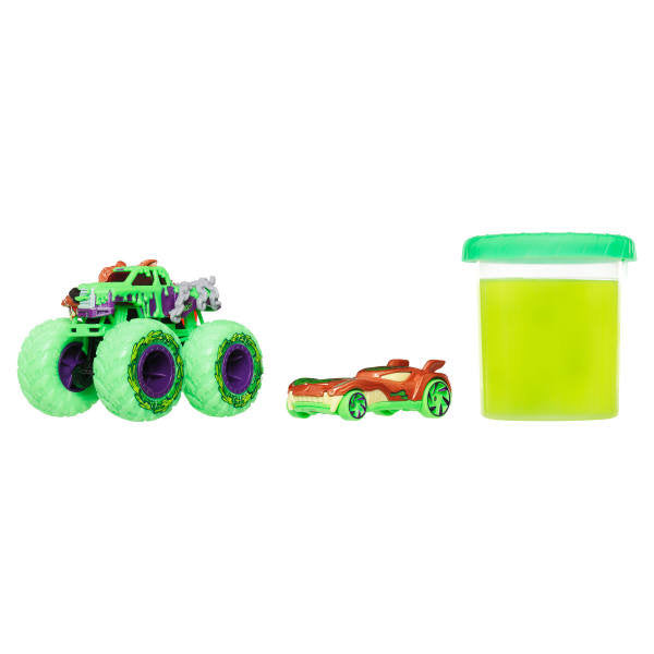 Hot Wheels Mutant Chaos Monster Trucks con Slime