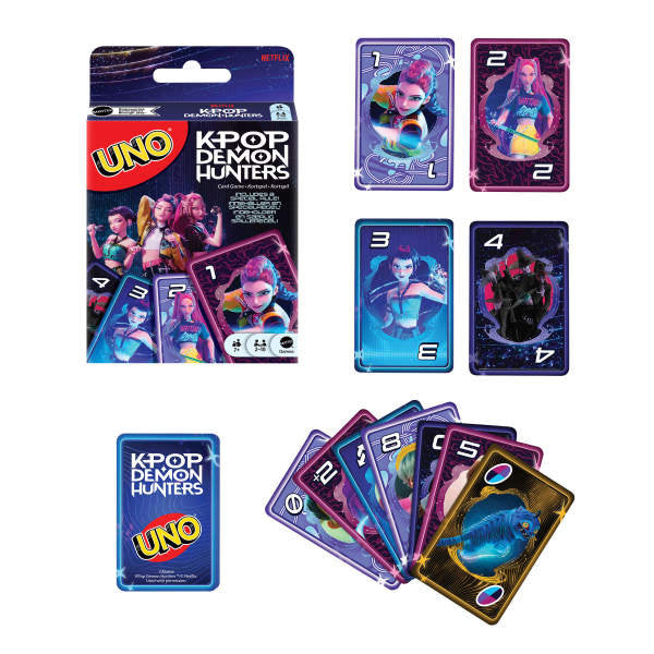 Juego Uno K-Pop Demon Hunters - Mattel Games