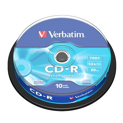 Cd-r Verbatim 700 Mb 52X Extra Prot Tarrina 10 Uds