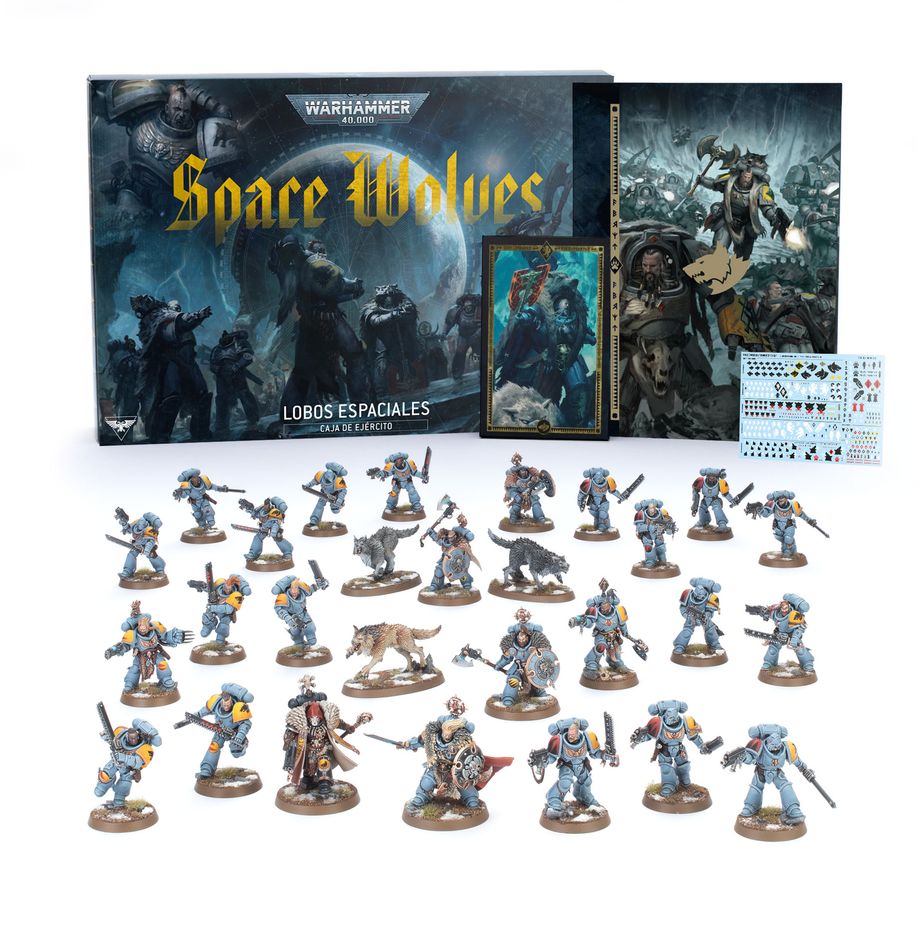 ✅ CAJA DE EJÉRCITO SPACE WOLVES | Warhammer 40K Marines Espaciales