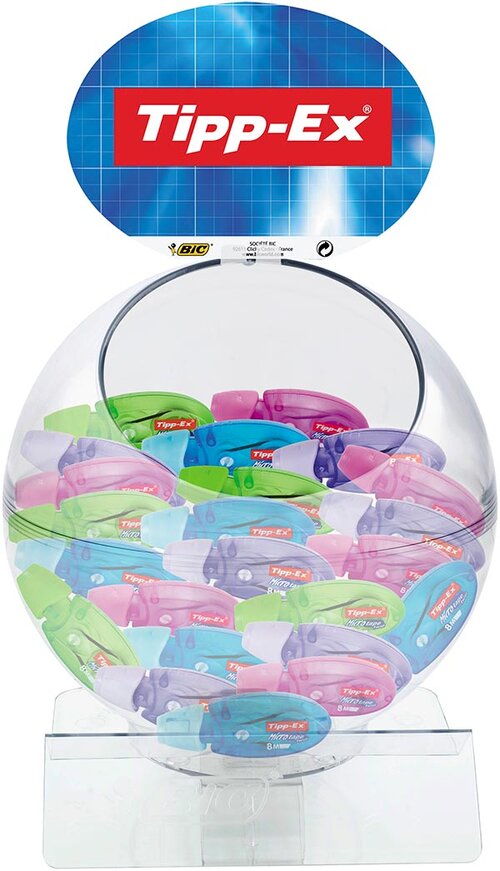 Exp 60 cinta correctora Tipp-ex micro tape twist 5mmX8m colores surtidos