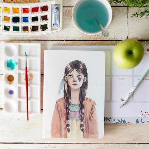 Cuaderno A5 Liso Esther Gili Tigrilla - Cuquiland