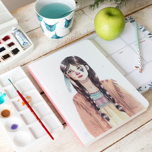 Cuaderno A5 Liso Esther Gili Tigrilla - Cuquiland