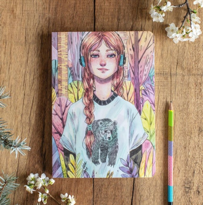 Cuaderno Música en el Bosque Ilustrado Esther Gili CUQUILAND Imagen principal del producto