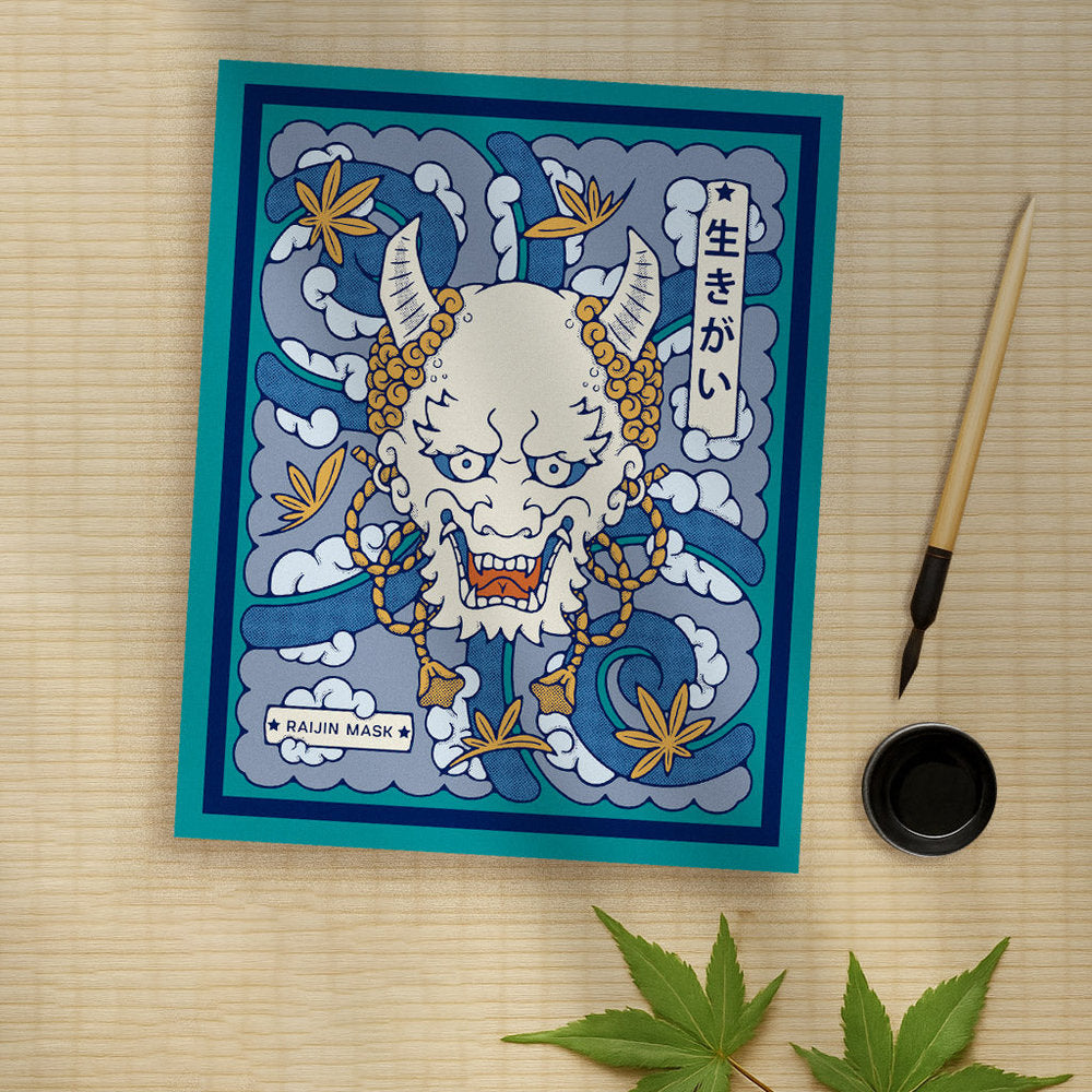 Libreta Yokai Raijin Mask Cuquiland