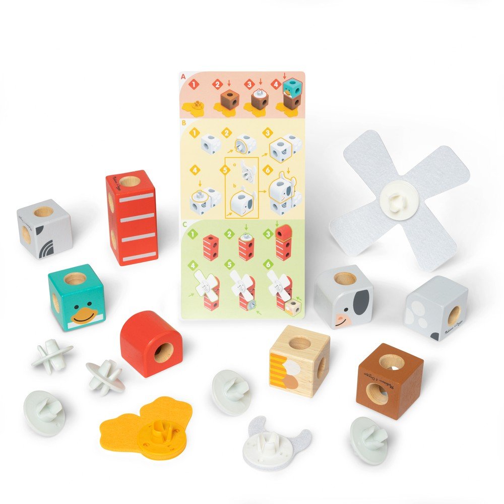 Set construcción 16 piezas Blockables Amigos Granja