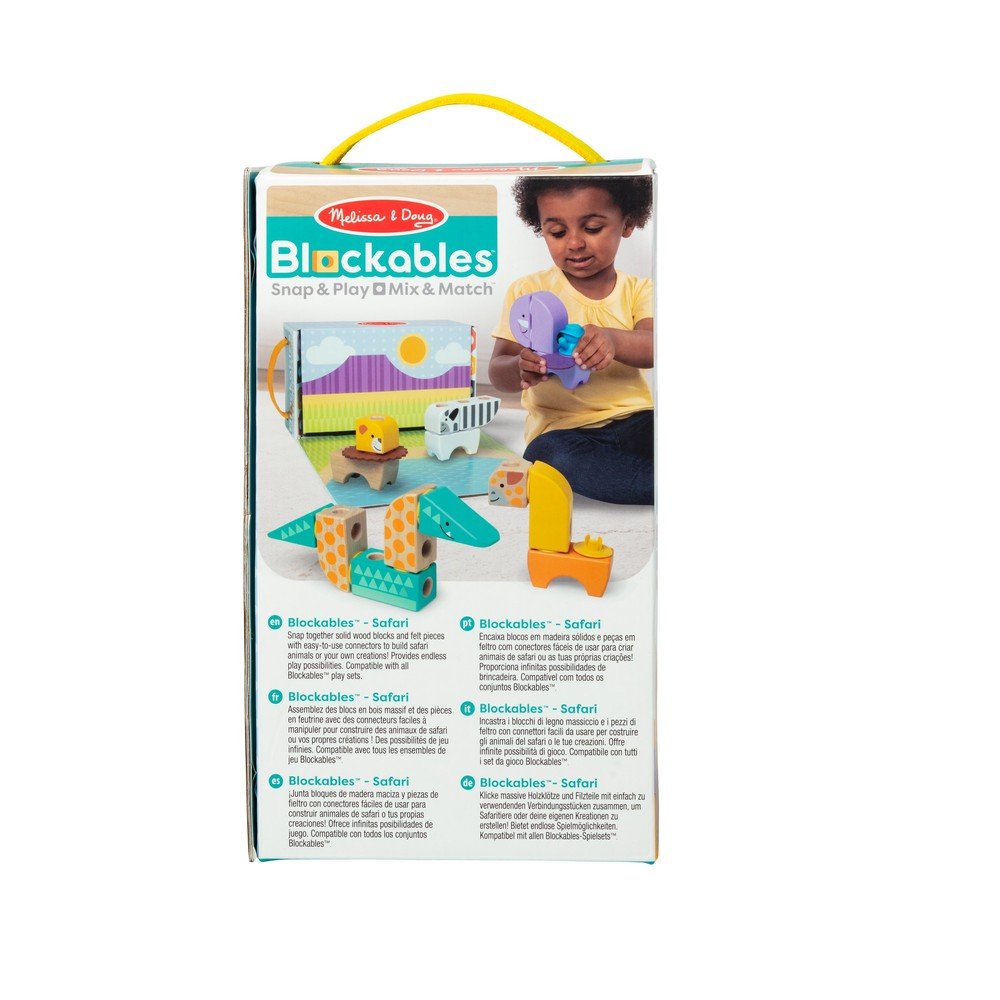 Set de construcción 34 piezas animales safari Melissa & Doug