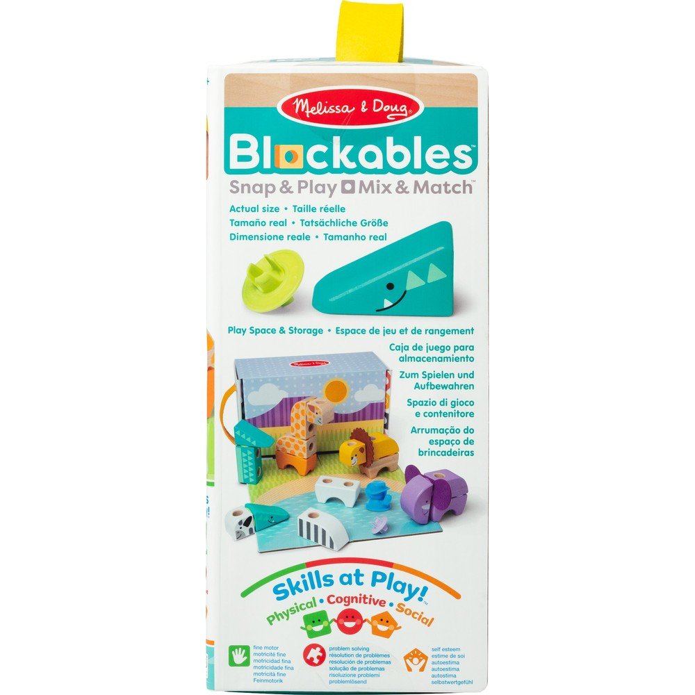 Set de construcción 34 piezas animales safari Melissa & Doug