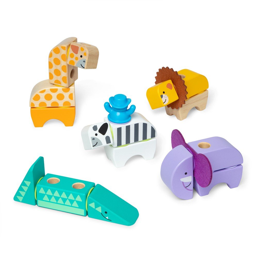 Set de construcción 34 piezas animales safari Melissa & Doug